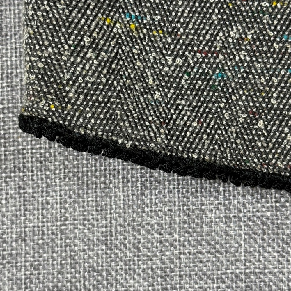 Talbots Tweed A-Line Skirt Womens 6 Grey Wool Confetti Dark Academia VTG Style - Picture 4 of 12